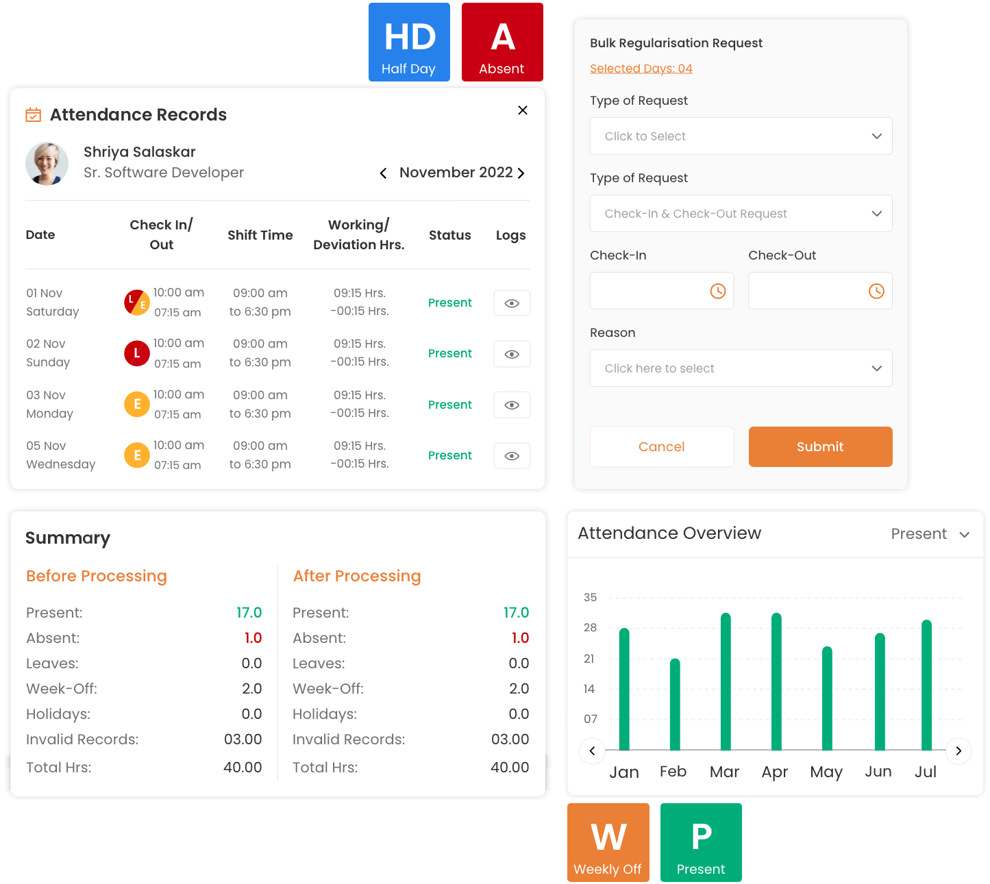 Attendance & Leave software