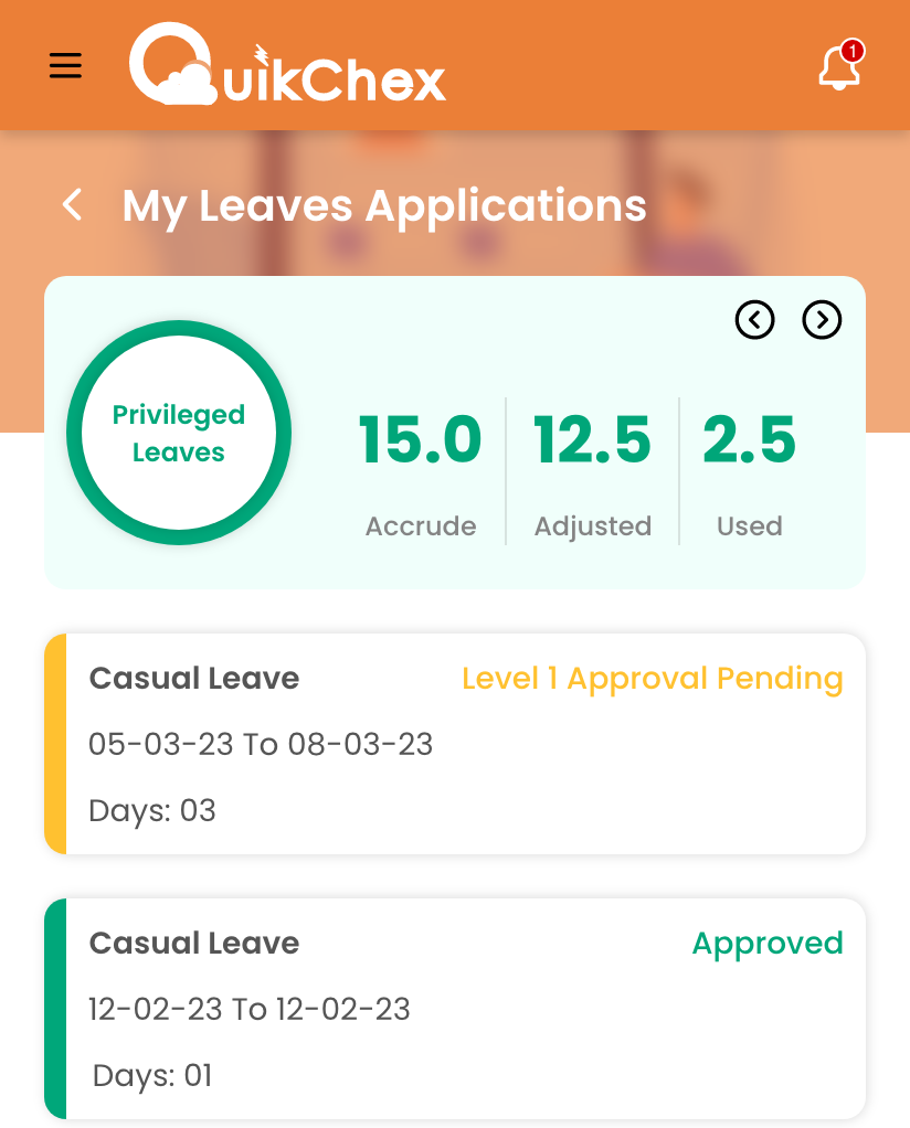 Leave Applications & Multi-Level Approvals